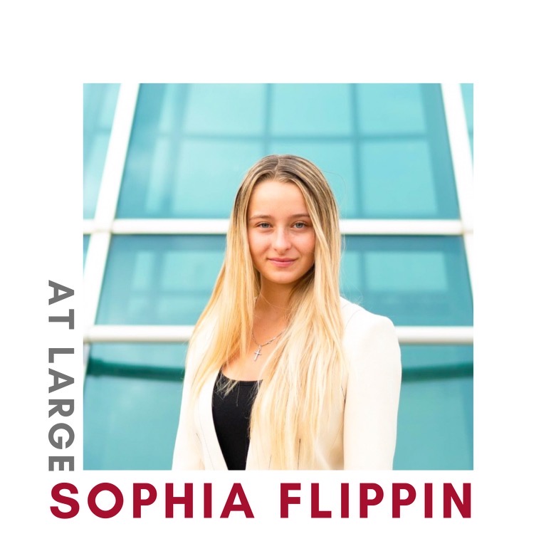 At-large Senator, Sophia Flippin